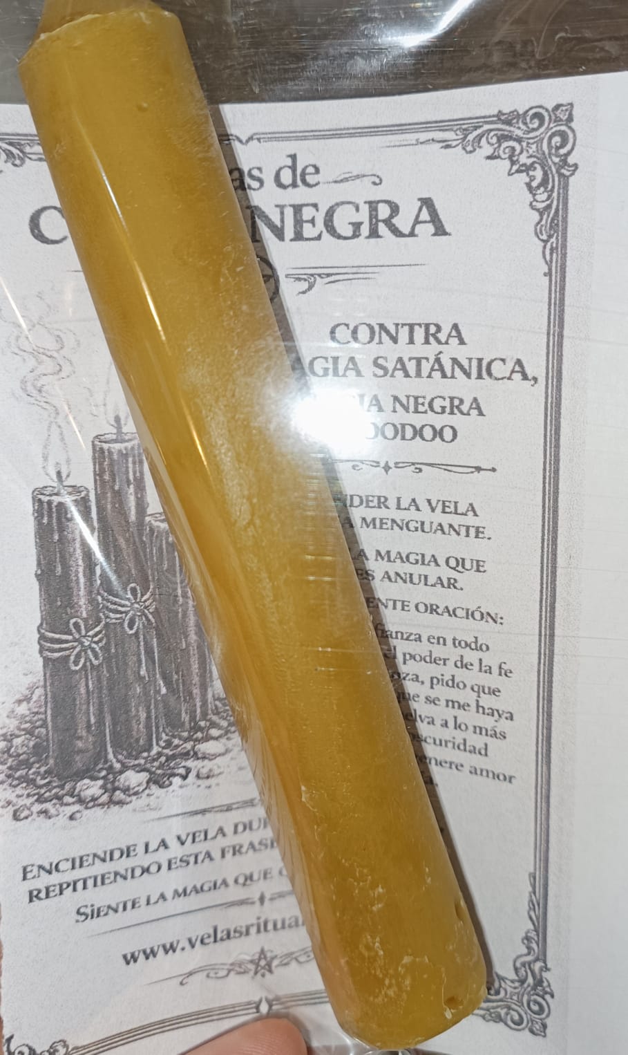 Vela Miel Cobra Negra - Para romper magia y budu