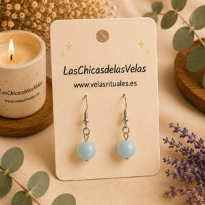 Pendientes aguamarina