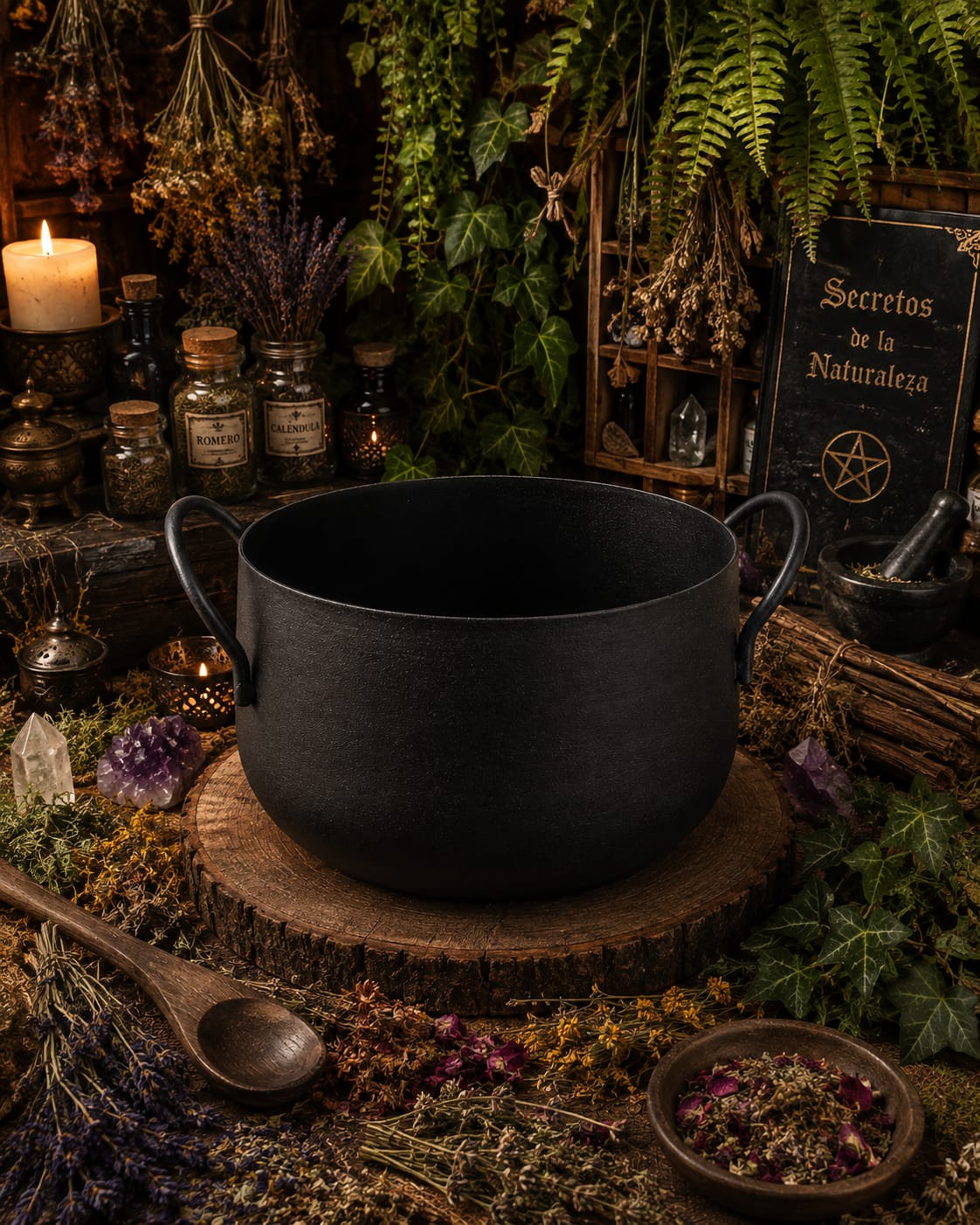 Olla de hierro para mezclas