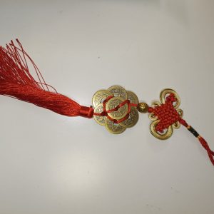 colgante monedas feng shui