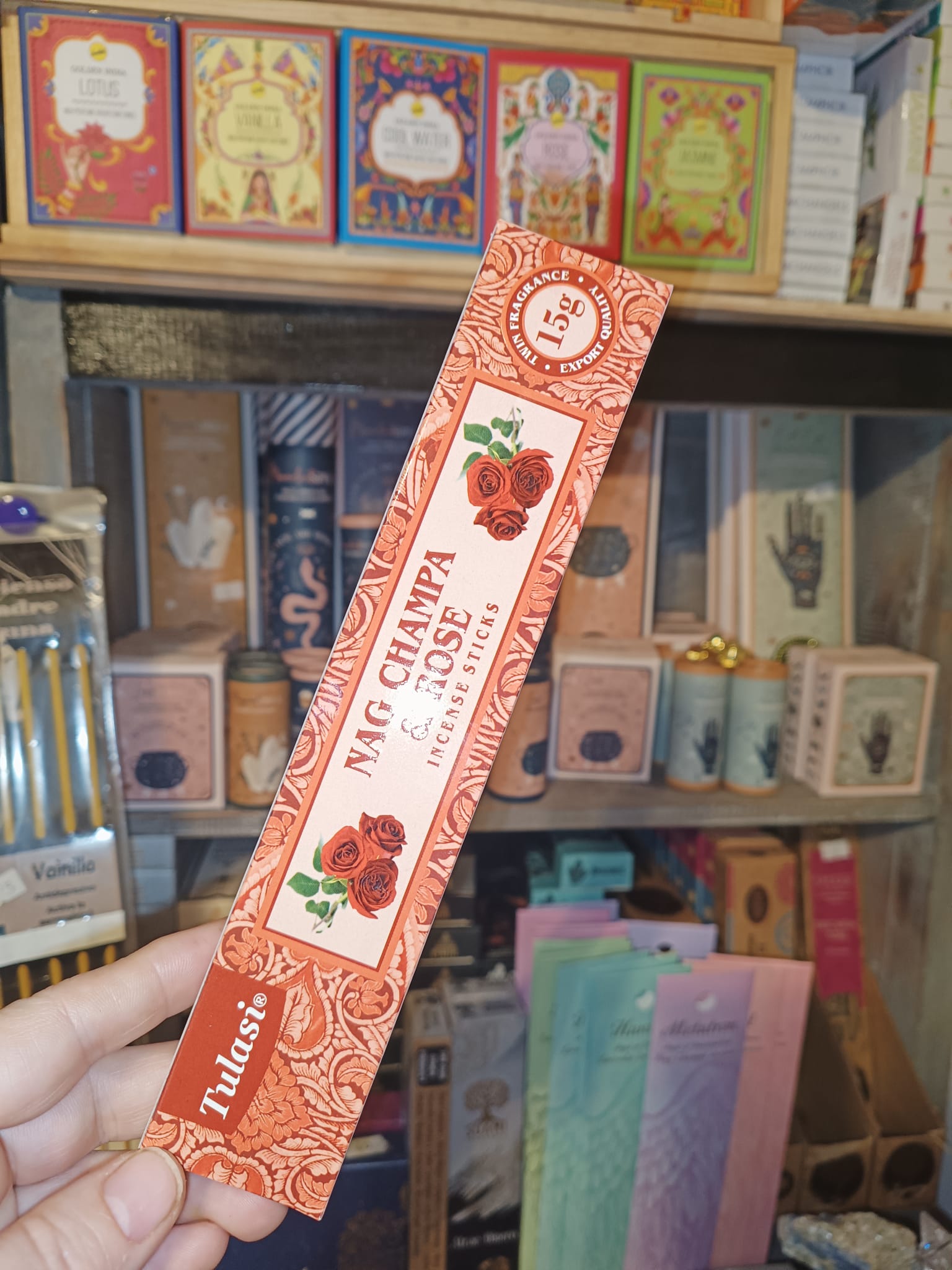 Incienso Nag Champa y Rosa