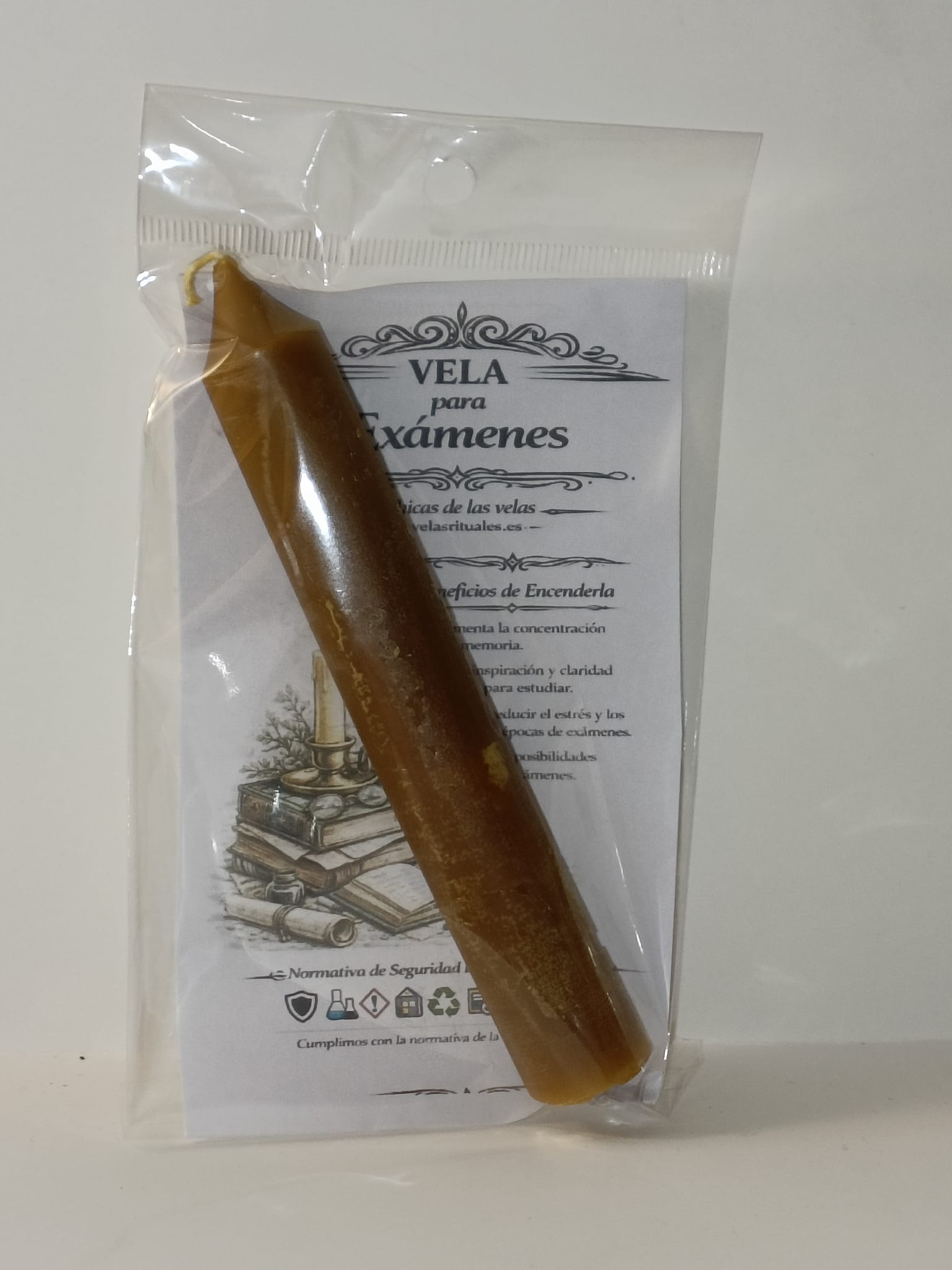 Vela Exámen - cera de abeja