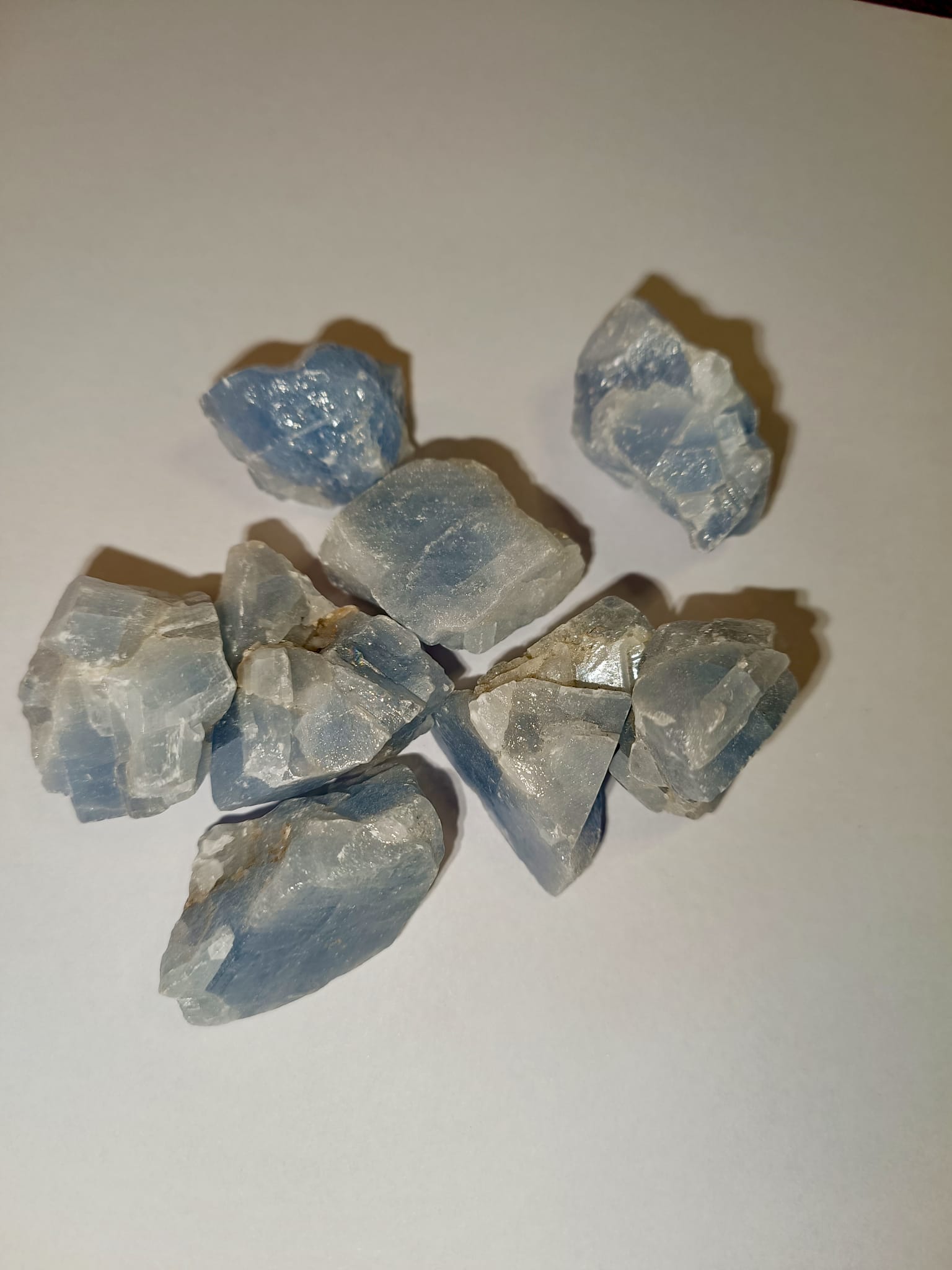 Calcita azul bruto