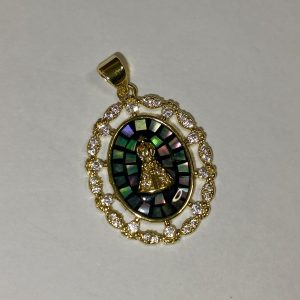 Collar Virgen de la Caridad del Cobre nacar