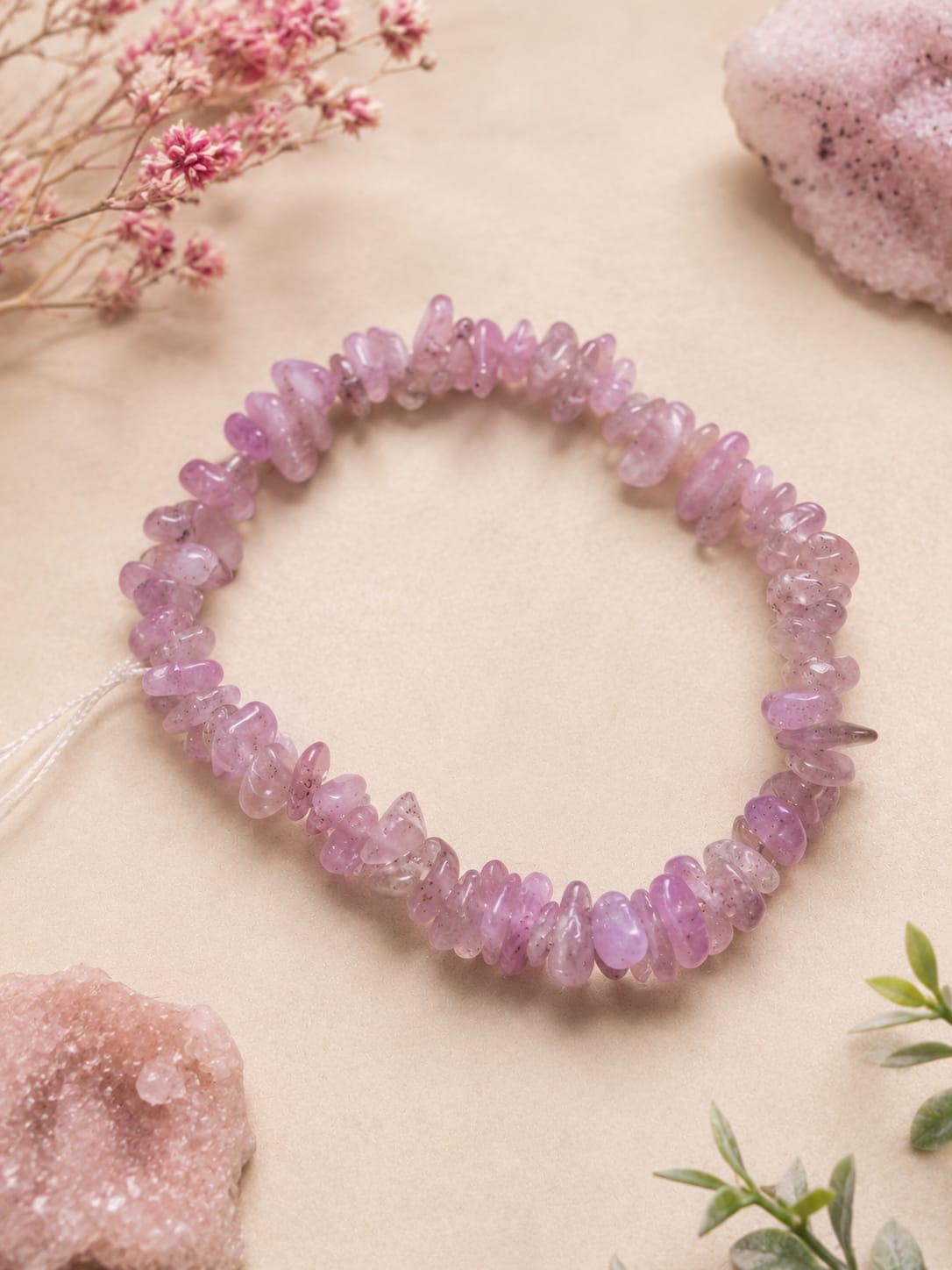 Pulsera Kunzita chip