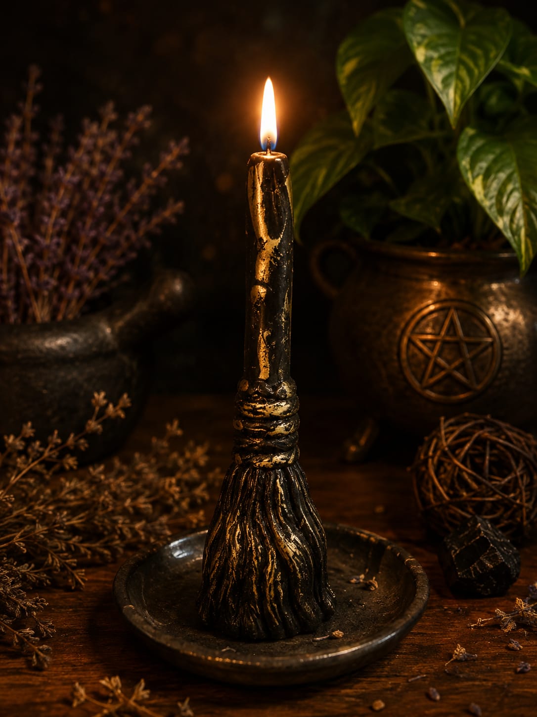 Vela Escoba mágica