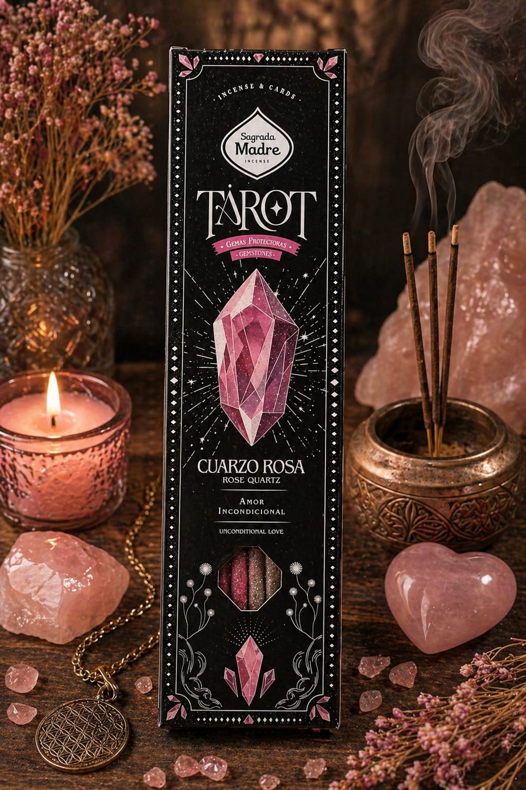 Incienso Cuarzo Rosa