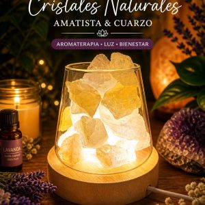 Difusor aromaterapia y cristales