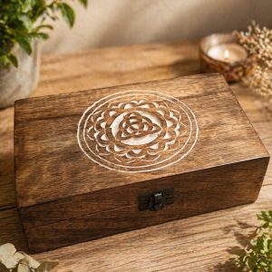 caja de madera triqueta