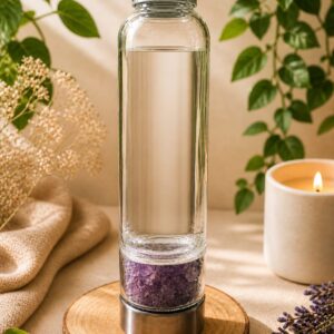 Botella con mineral Amatista