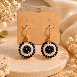 Pendientes Negro y blanco