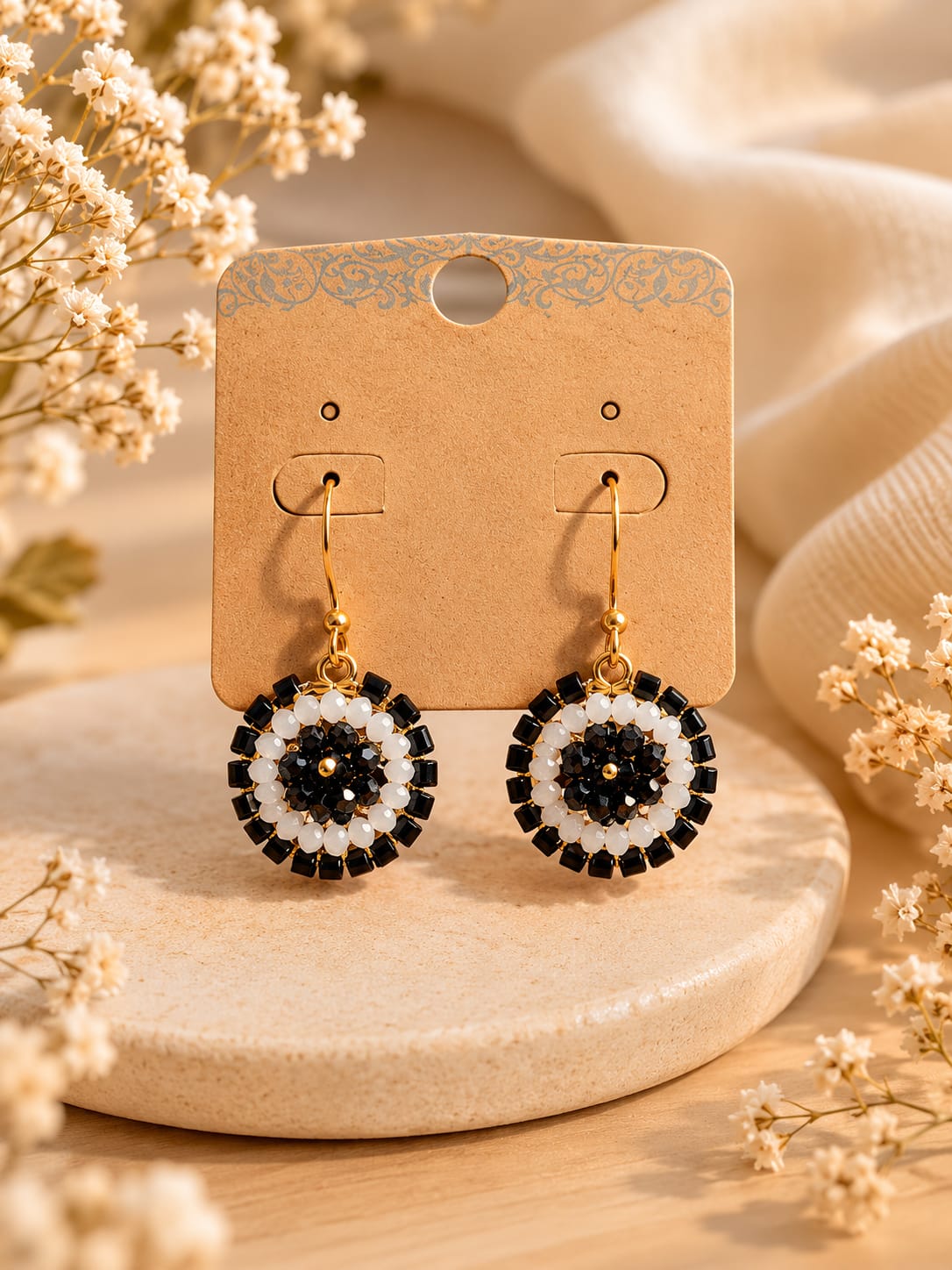 Pendientes Negro y blanco