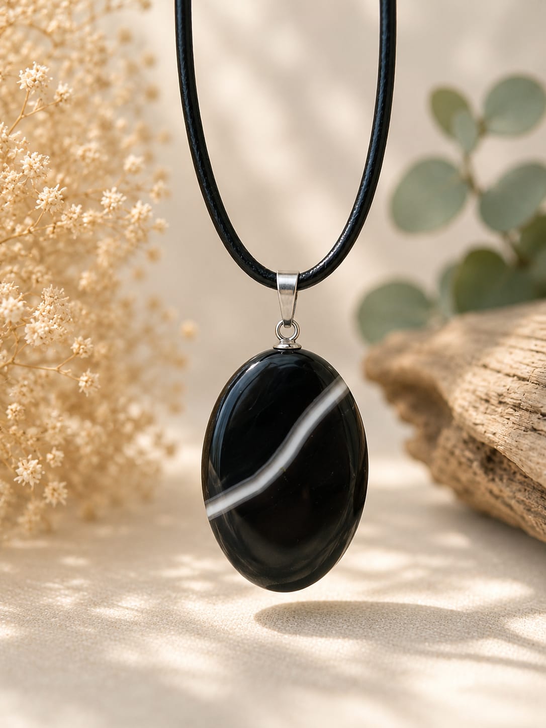 Colgante Ágata Negra