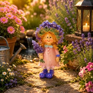 Figura niña de jardín