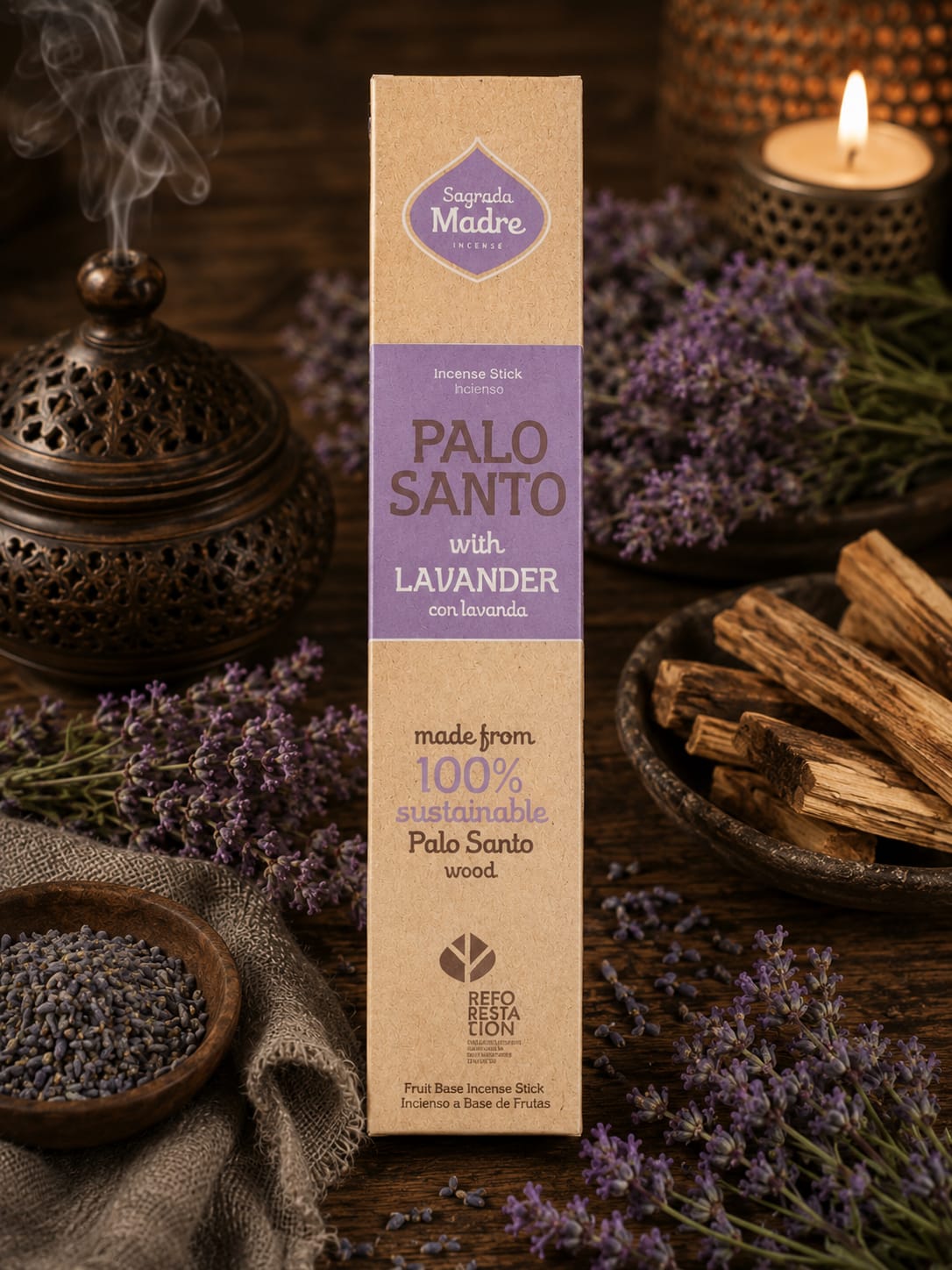 Incienso Palo Santo con Lavanda