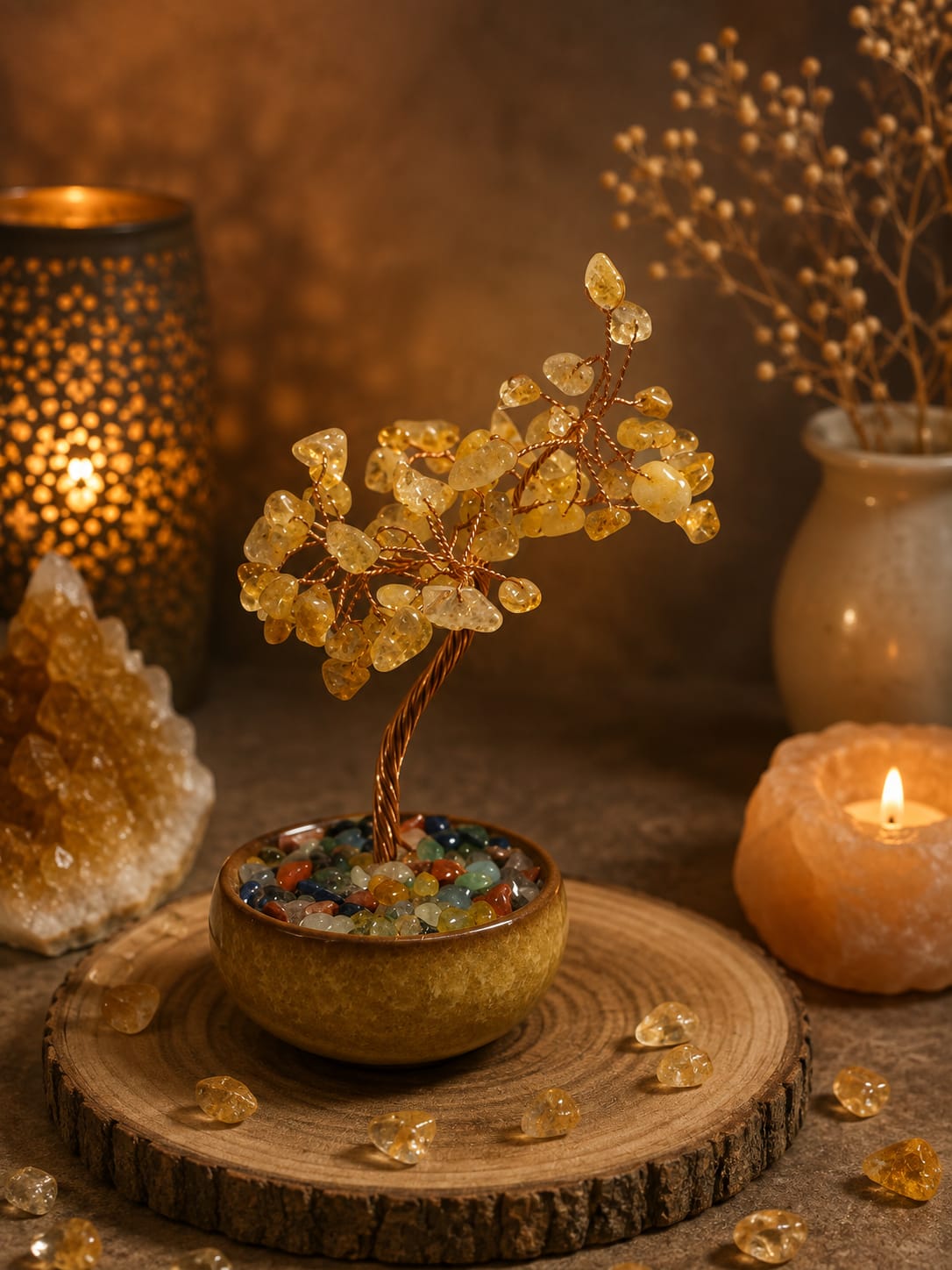 Árbol de minerales - citrino