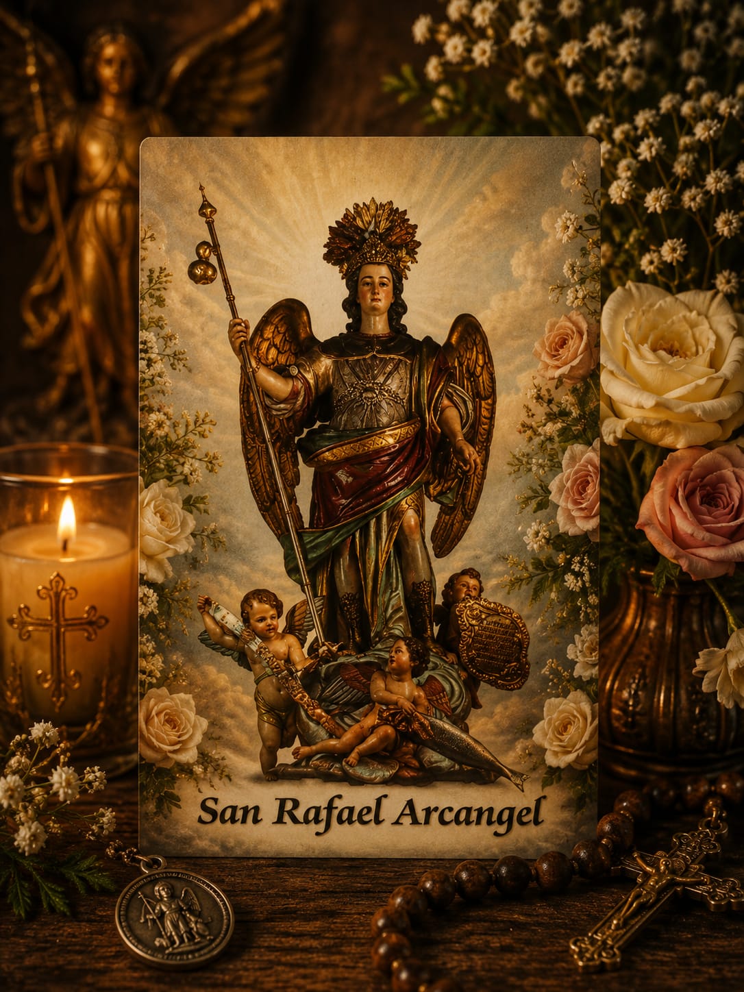 Estampa Arcángel Rafael