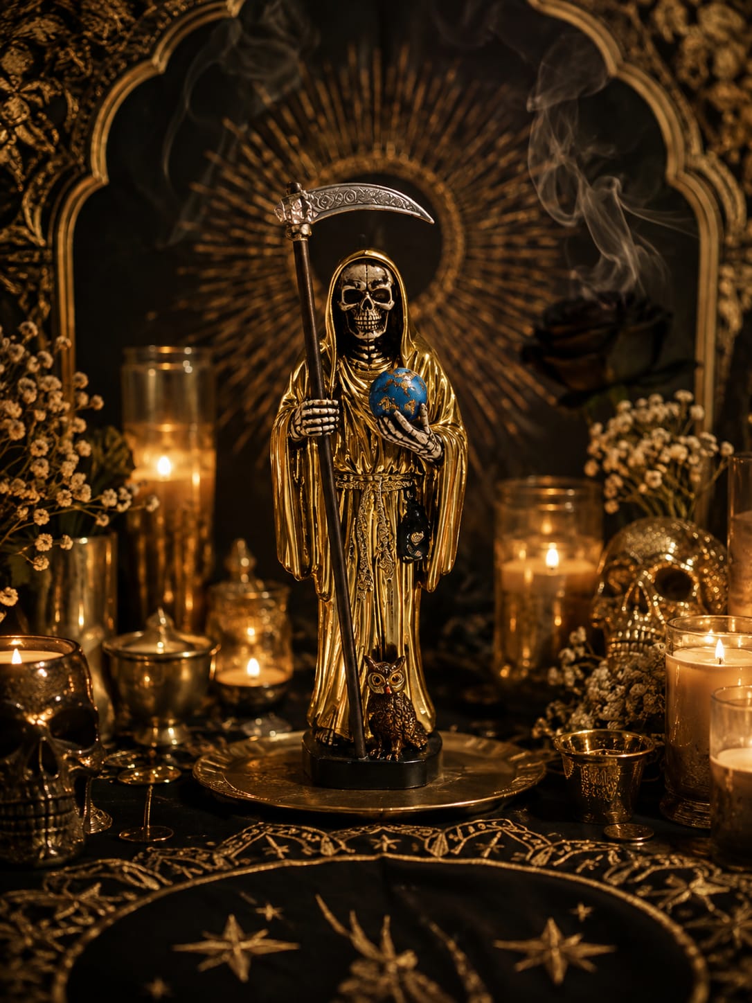 Figura La Santa Muerte - Dorada
