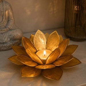 Porta vela loto Amarillo
