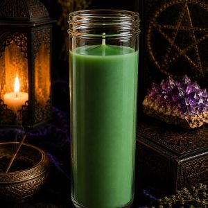 Velón verde oscuro