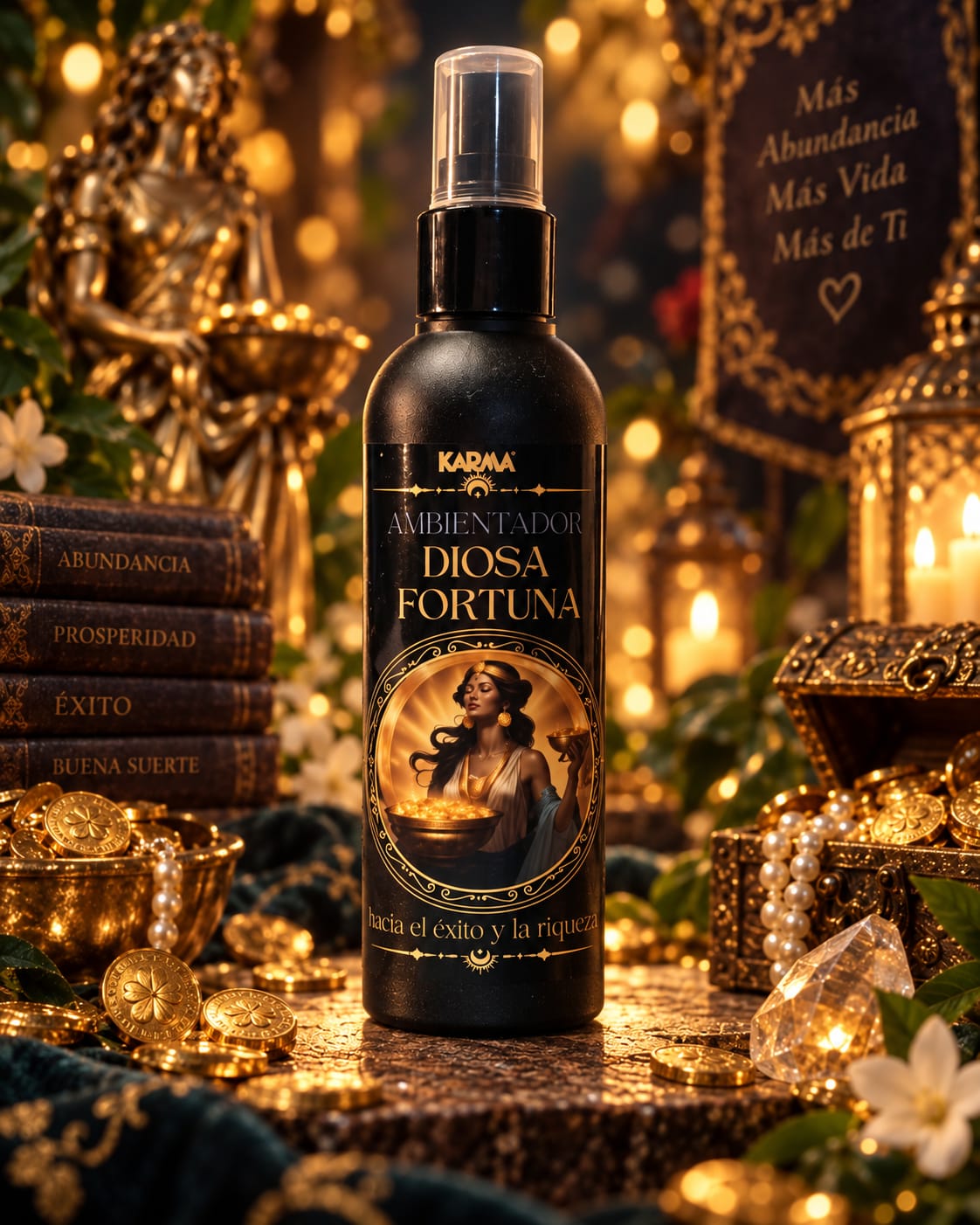 Ambientador Diosa de la Fortuna abundancia, prosperidad y buena suerte