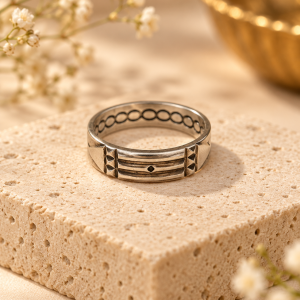 Anillo Atlante de plata N.18  - Protección, equilibrio y fuerza interior