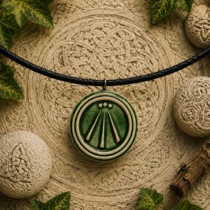 collar celta Awen verde
