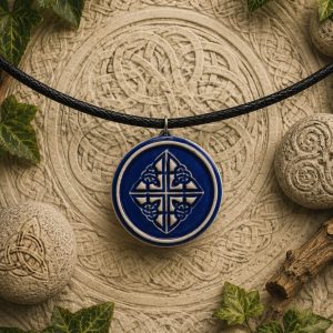 collar celta nudo de dara azul