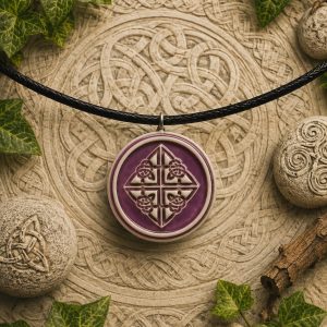 collar celta nudo de dara morado