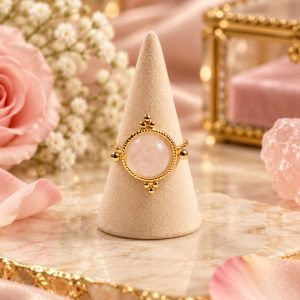 Anillo Cuarzo Rosa
