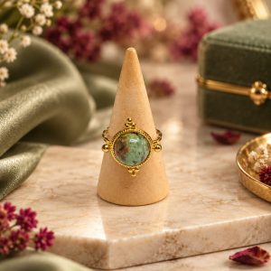 Anillo Rubí con Zoisita acero