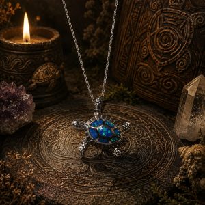 Collar Tortuga azul