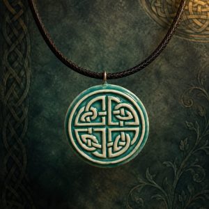 collar celta Nudo perenne turquesa