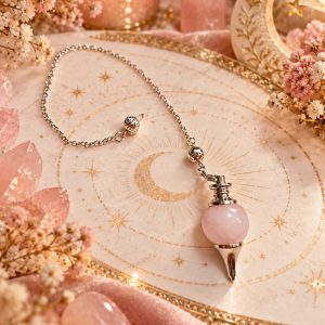 Péndulo de Cuarzo Rosa