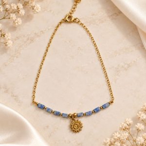 Tobillera lapislazuli