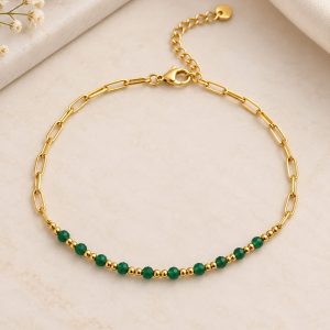 Tobillera Piedra verde