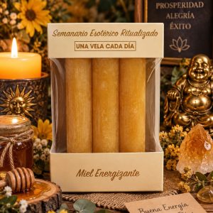 velas esotéricas ritualizadas miel energizante