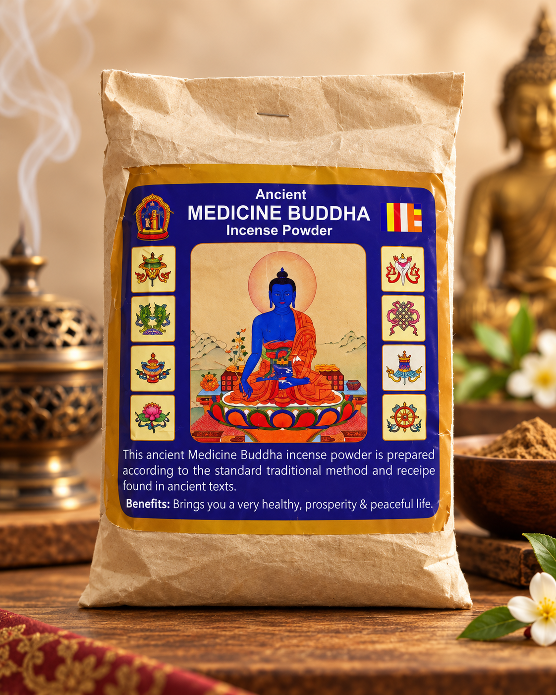 Incienso Nepal buda de la medicina