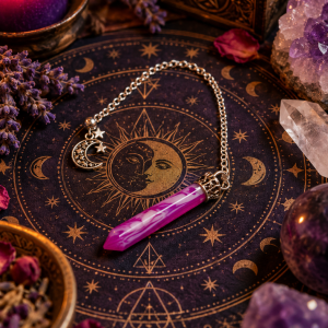 Péndulo de Ágata Rosa
