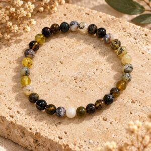 Pulsera de Ópalo Verde 6mm – Protección, Equilibrio y Renovación Energética